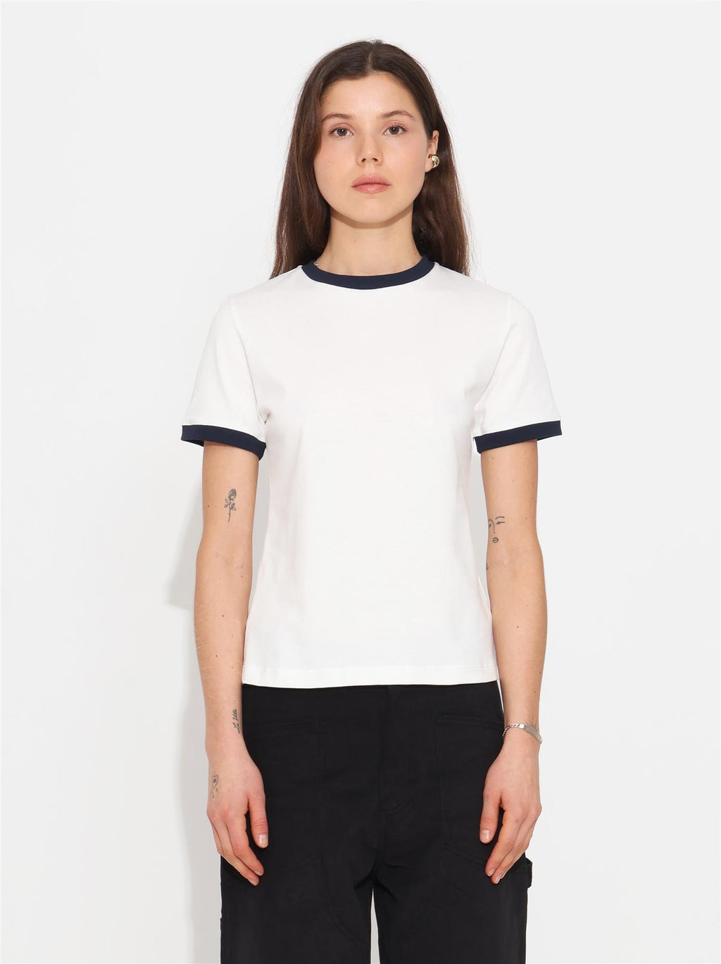 Liyana T-shirt - Off White/Navy - F5 Concept Store