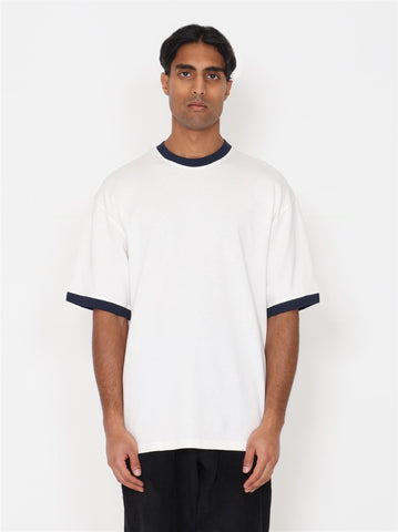 Alper T-shirt - Off White/Navy - F5 Concept Store
