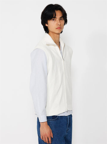 Huan Merino Full Zip Vest - Cream - F5 Concept Store