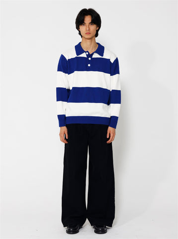 Bowen Sweater - Royal Blue/White Stripes