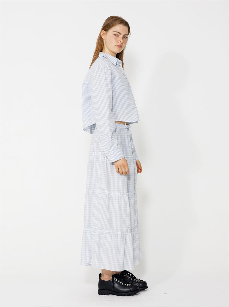 Milena Skirt - Blue/White Checks
