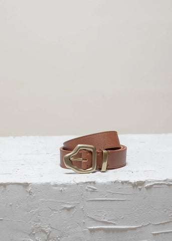 Ako mini belt - Nutmeg/Gold - F5 Concept Store