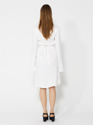 Lucja Wrap Dress - Cream