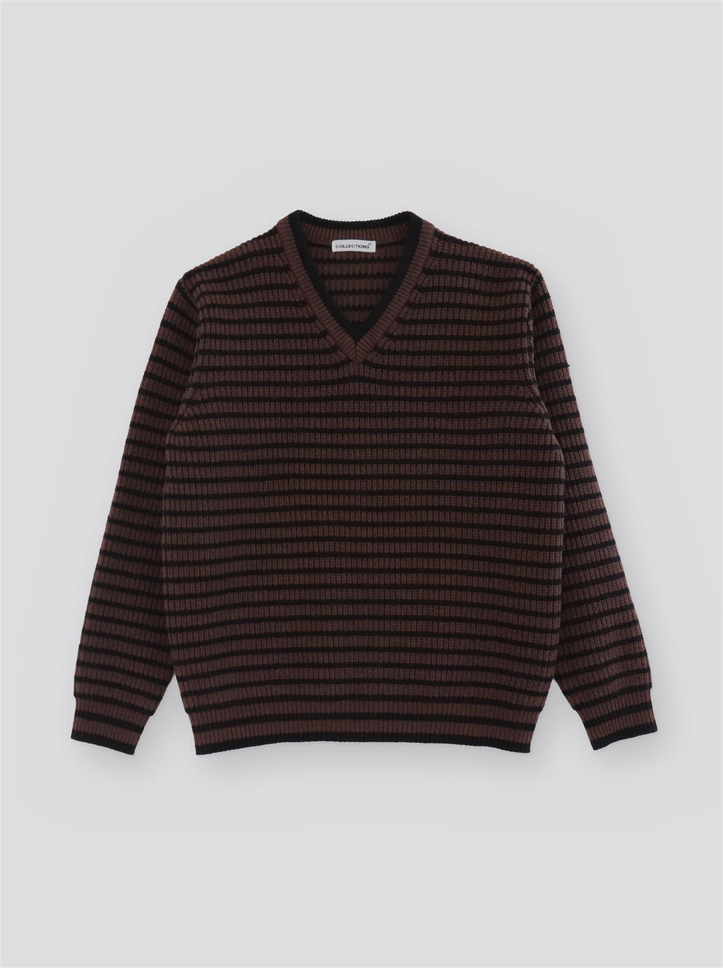 Zimo Wool Sweater - Brown/Black Stripes - F5 Concept Store
