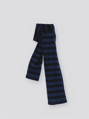 Luo Small Scarf- Black/Blue