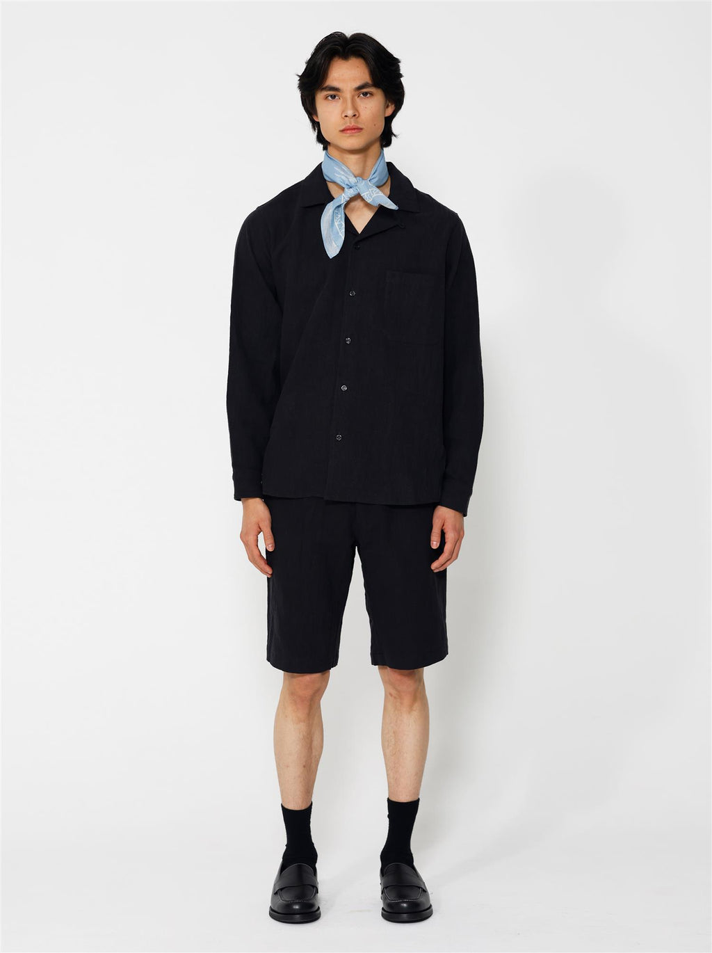 Lew Longsleeve Overshirt - Black - F5 Concept Store