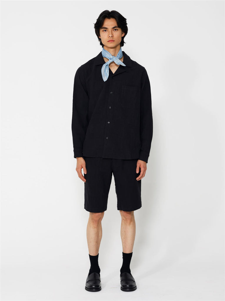 Lew Longsleeve Overshirt - Black - F5 Concept Store
