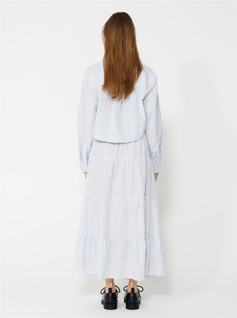 Milena Skirt - Blue/White Checks